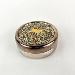 Reed & Barton Damascene Trinket Box #451 Silver Plated